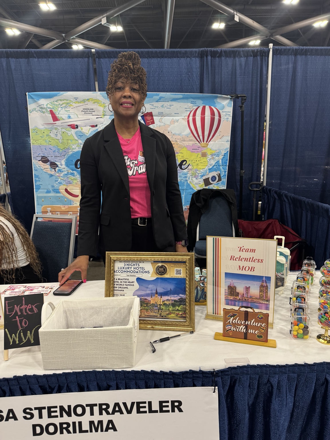 Travel business booth